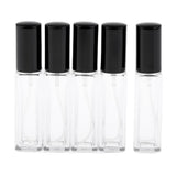 Maxbell 5x 8ml Refillable Perfume Atomizer Empty Spray Bottle Black Cap