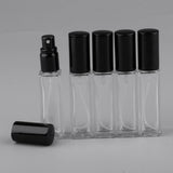 Maxbell 5x 8ml Refillable Perfume Atomizer Empty Spray Bottle Black Cap