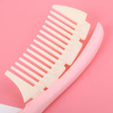 Maxbell Plastic Detachable Wide Tooth Detangling Hair Comb No Static Comb Blue