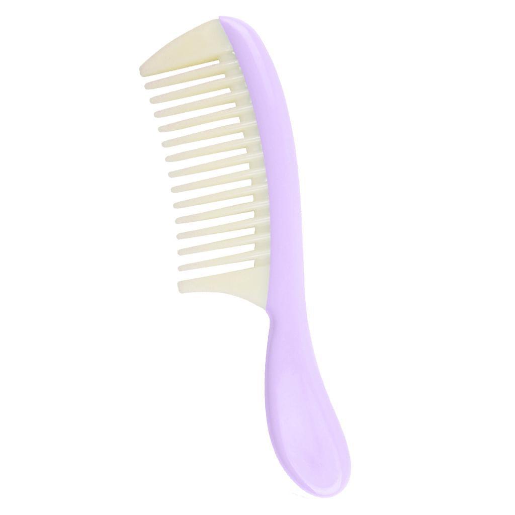 Maxbell PVC Detachable Wide Tooth Detangling Hair Comb No Static Comb Purple - Aladdin Shoppers