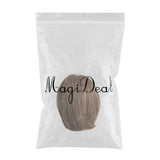 Maxbell 12" Natural Short Bob Wig Soft Straight Synthetic Hair Full Wigs Side Part