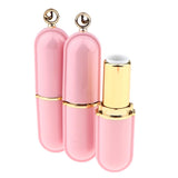 3pcs Empty Makeup Cosmetic Tubes Lipstick Lip Balm Container DIY Tools Pink