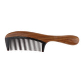 Maxbell Green Sandalwood Comb Hair Massage Comb Anti-static Fine Teeth with Handle