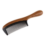 Maxbell Green Sandalwood Comb Hair Massage Comb Anti-static Fine Teeth with Handle