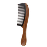 Maxbell Green Sandalwood Comb Hair Massage Comb Anti-static Fine Teeth with Handle