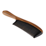 Maxbell Green Sandalwood Comb Hair Massage Comb Anti-static Fine Teeth with Handle