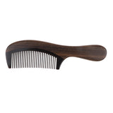 Maxbell Handmade Wood Comb Handheld Scalp Massage Brush Detangling Comb W/ Handle