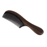 Maxbell Handmade Wood Comb Handheld Scalp Massage Brush Detangling Comb W/ Handle