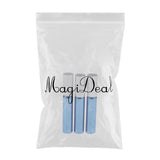 Maxbell 3pcs Empty Refillable Container Essential Oil Roller Bottles Vials Royalblue