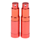 Maxbell 2Pcs Portable 6ml Refillable Perfume Atomizer Empty Bottle Pump Spray Red
