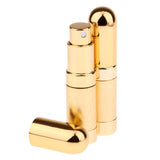 Maxbell 2Pcs Portable 6ml Refillable Perfume Atomizer Empty Bottle Pump Spray Golden