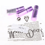 Maxbell 3Pcs Empty Roll on Bottles 5ml Glass Roller Bottle for Perfume Essential Oil Purple