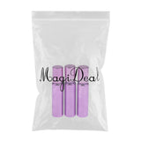 Maxbell 3x Empty Refillable Container Essential Oil Roller Bottles Vials 10ml Purple