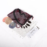 Max Set of 7 Stones Engraved Symbols Polished Palm Stones Reiki Colored Crystal