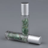 Max 10ml Crystal Glass Roll-onBottle Natural Crystal Stone Green Aventurine
