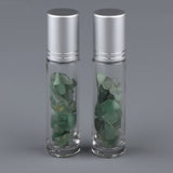Max 10ml Crystal Glass Roll-onBottle Natural Crystal Stone Green Aventurine