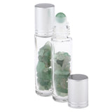 Max 10ml Crystal Glass Roll-onBottle Natural Crystal Stone Green Aventurine