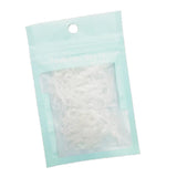 Maxbell 100x Fashion Elastic Ponytail Holders Hairband Hair Rubber Rings White