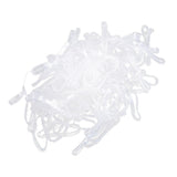 Maxbell 100x Fashion Elastic Ponytail Holders Hairband Hair Rubber Rings White