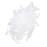 Maxbell 100x Fashion Elastic Ponytail Holders Hairband Hair Rubber Rings White