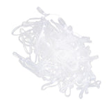 Maxbell 100x Fashion Elastic Ponytail Holders Hairband Hair Rubber Rings White