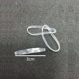 Maxbell 100x Fashion Elastic Ponytail Holders Hairband Hair Rubber Rings White