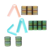 Maxbell 5pcs/set Hairdressing Tools Set Hair Roller Curlers and Hair Straightener 01