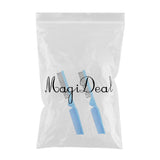 Maxbell 2PC Foldable Travel Pocket Hair Comb/Brush, Double Headed & Portable Blue