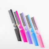 Maxbell 2PC Foldable Travel Pocket Hair Comb/Brush, Double Headed & Portable Blue