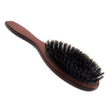 Maxbell Bristle Cushion Massage Brush Detangling Comb Hair Brush Dark Brown