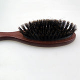 Maxbell Bristle Cushion Massage Brush Detangling Comb Hair Brush Dark Brown