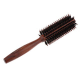 Maxbell Bristles Wood Round Styling Hairbrush Roll Comb for Curling Straight Hair 01 - Aladdin Shoppers