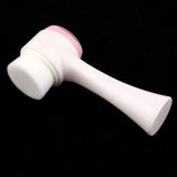 Maxbell Double Ended Face Cleansing Brush Professional Scrubbers Exfoliator Pink