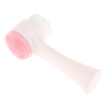 Maxbell Double Ended Face Cleansing Brush Professional Scrubbers Exfoliator Pink