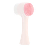 Maxbell Double Ended Face Cleansing Brush Professional Scrubbers Exfoliator Pink