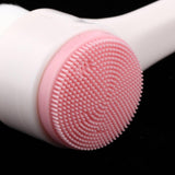 Maxbell Double Ended Face Cleansing Brush Professional Scrubbers Exfoliator Pink