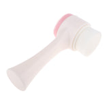 Maxbell Double Ended Face Cleansing Brush Professional Scrubbers Exfoliator Pink