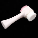 Maxbell Double Ended Face Cleansing Brush Professional Scrubbers Exfoliator Pink