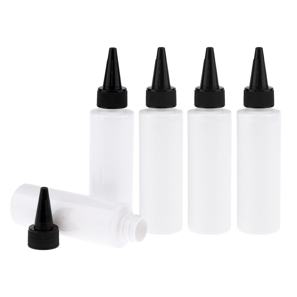 Maxbell 5 x Empty Plastic Essential Oil Bottle Refillable Perfume Vial White