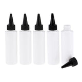 Maxbell 5 x Empty Plastic Essential Oil Bottle Refillable Perfume Vial White