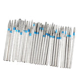 Maxbell 30 Pieces Tungsten Steel Nail Drill Bits for Nail File Manicure Pedicure 01