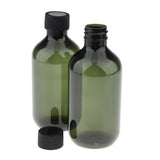 Maxbell 2Pcs Empty Lotion  Toner Bottles Shampoo Hair Conditioner Containers Green
