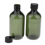 Maxbell 2Pcs Empty Lotion  Toner Bottles Shampoo Hair Conditioner Containers Green