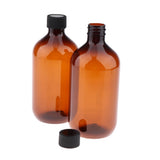 Maxbell Empty Plastic Shampoo Gel Bottles for Liquid Essential Oil Lotion 500ml Tawny