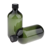 Maxbell Empty Plastic Shampoo Gel Bottles for Liquid Essential Oil Lotion 500ml Pickles Green