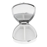 Maxbell Stainless Candy Pill Box Portable Tin Pots Cosmetic Jars Cases Container Trapezoid