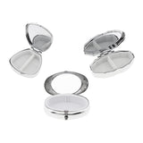 Maxbell Stainless Candy Pill Box Portable Tin Pots Cosmetic Jars Cases Container Trapezoid