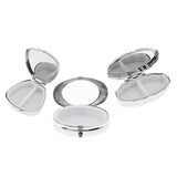 Maxbell Stainless Candy Pill Box Portable Tin Pots Cosmetic Jars Cases Container Trapezoid