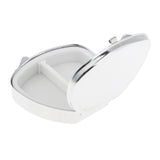 Maxbell Stainless Candy Pill Box Portable Tin Pots Cosmetic Jars Cases Container Trapezoid