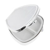 Maxbell Stainless Candy Pill Box Portable Tin Pots Cosmetic Jars Cases Container Trapezoid